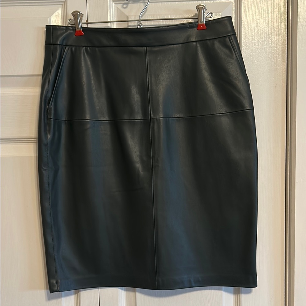Mango Faux Leather Skirt